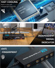 Navceker Kvm Hdmi-compatible Multiviewer 4k 4 In 1 Out 1080p Quad