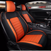 Custom Fit for Ford Mustang Car Accessories Seat Covers Full Set Middle Perforated Genuine Leather for 2015-2022 Ford Mustang