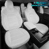 For Tesla Model 3 Y Car Seat Cover 2017-2022 Ice Silk Full Surrounded Coll Breathable Cushion Customized Interior Accessories