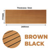 EVA Foam Faux Teak Boat Deck Mat Marine Flooring Self-Adhesive Marine Boat Decking Sheet 2400x600/900x6mm Yacht Accessories