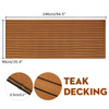 EVA Foam Faux Teak Boat Deck Mat Marine Flooring Self-Adhesive Marine Boat Decking Sheet 2400x600/900x6mm Yacht Accessories