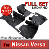 Car Floor Mats For Nissan Versa Note 2014~2024 E12 Anti-dirt Pads Car Mats Full Set Dirt-resistant Pad Car Accessories Interior