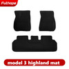 Futhope Floor Mats Black Pad For Tesla Model 3 Y 2020-2023 Custom Waterproof Mat Non-Slip Floor Liners Surrounded Floor Mats