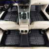 Universal 5Pcs Car Floor Mats Auto Anti-Slip Mat Black Car Styling Interior Auto Floor Mats All Weather Mat