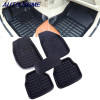 Universal 5Pcs Car Floor Mats Auto Anti-Slip Mat Black Car Styling Interior Auto Floor Mats All Weather Mat
