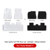 TPE White Foot Pad For Tesla Model Y 3 Custom Floor Liner Fully Surrounded 2021-2023 Floor Mats Waterproof Non-Slip Carpet