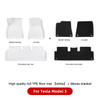 TPE White Foot Pad For Tesla Model Y 3 Custom Floor Liner Fully Surrounded 2021-2023 Floor Mats Waterproof Non-Slip Carpet