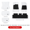 TPE White Foot Pad For Tesla Model Y 3 Custom Floor Liner Fully Surrounded 2021-2023 Floor Mats Waterproof Non-Slip Carpet