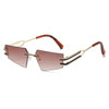 OEC CPO Retro Rimless Sunglasses Women Men Punk Metal Sun Glasses Ladies Frameless Eyeglasses UV400 Shades New Fashion Eyewear