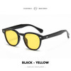 LM Fashion Johnny Depp Style Round Sunglasses Clear Tinted Lens Women Sun Glasses Men TONY Blue Eyewear Ocean Lens UV400