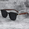 Sunglasses for Men Women's Trendy Retro Wood Grain Polarized UV Protection Eyewear Cycling Outdoor Street Photography