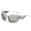 Fashion Sunglasses New Futuristic Sense of Technology Sense Y2K Women's Men's Glasses Outdoor Sunscreen Uv400