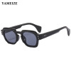 YAMEIZE Sunglasses for Square Frame Retro Brand Designer Luxury Sun Glasses Men 2024 New Travel Female Shades Eyewear UV400