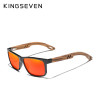 KINGSEVEN Polarized Square Sunglasses Men‘s Zebra Wooden Full Frame Glasse Fashion HD Lens Driving UV400 Eyewear For Women
