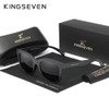 KINGSEVEN Round Black Sunglasses Men‘s Sports Polarized UV400 Glasses Fashion HD Full Frame TR90 Women Driving Accessory Eyewear