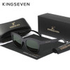 KINGSEVEN Round Black Sunglasses Men‘s Sports Polarized UV400 Glasses Fashion HD Full Frame TR90 Women Driving Accessory Eyewear