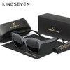 KINGSEVEN Round Black Sunglasses Men‘s Sports Polarized UV400 Glasses Fashion HD Full Frame TR90 Women Driving Accessory Eyewear