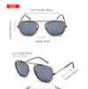 Women’s Polarized Sunglasses Fashion Sun Glasses for Men Women Vintage Retro Round Mirrored Lens Metal Frame