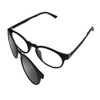 Round Magnetic Sunglasses Women Polarized Clip On Eyeglasses 2 In 1 Ultem Frame Glasses For Men Prescription Eyewear UV400