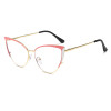 Cat Eye Anti Blue Light Glasses Blocking Filter Computer Glasses Men Women Super Light Frame Eyeglasses Pink Clear Spectacles