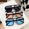 2024 Vintage Oversized Sunglasses Fashion Men Women Square Shades Eyewear Trendy Ins Popular Brand Design UV400 Sun Glasses