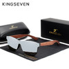 KINGSEVEN Natural Wooden Sunglasses Men Vintage Classic Polarized Fashion Women Elegant Handmade Wood SunGlasses Driving for Men