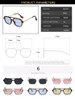 Retro Double Bridges Sunglasses Women Fashion Pink Gradient Eyewear Trending Hollow Leopard Blue Square Sun Glasses Men Shades