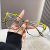 Optical Spectacle Eyeglasses Frames for Women Anti Blue Light Blocking Glasses Brand Designer Cat Eye Ladies Fashion Eyewear New