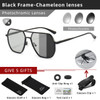 CLLOIO New Fashion Aluminum Photochromic Sunglasses Men Women Polarized Sun Glasses Chameleon Anti-glare Driving Oculos de sol