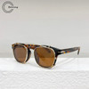 Luxury brand DB 1117/CS tortoise acetate sunglasses men Double beam eyeglasses UV400 outdoor handmade women trendy SUN GLASSES