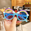 New Small Frame Circular Shape Sunglasses Girl Decoration Rainbow Fashion Sun Glasses Outdoor Shading Children Eyewear UV400