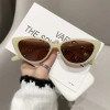 New Vintage Women Cat‘s Eye Sunglasses Lady Retro Fashion Sun Glasses Luxury Designer Ocean Lenses Summer Eyewear for Female