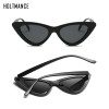 New Vintage Women Cat‘s Eye Sunglasses Lady Retro Cat Eye Sun Glasses Brand Designer Transparent Ocean Summer Eyewear For Female