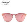 STORY Brand Designer Rose Gold Sunglasses Women Cat Eye Sunglasses For Women Mirror Sport Sunglass lunette de soleil pour femmes