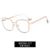 82025 High Quality Goggles 2023 New Leopard Print Metal Thin Frame Myopia Glasses Frame Women Reading Anti-blue Glasses