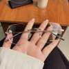 Rimless Anti Blue Light Blocking Computer Glasses Women Men Clear Lens Eyeglasses Decorative Glasses Frameless Optical Eyewear