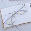 Men Vintage Anti Blue light Clear Glasses Metal Frame Round Vision Care Classic Eyewear Women Lens Myopia Optical Mirror Eyewear