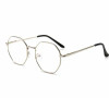 Men Vintage Anti Blue light Clear Glasses Metal Frame Round Vision Care Classic Eyewear Women Lens Myopia Optical Mirror Eyewear