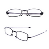 Portable Anti Blue Light Folding Reading Glasses With Case Men Women Telescopic Presbyopia Eyeglasses Elderly Glasses Black/Red