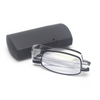 Portable Anti Blue Light Folding Reading Glasses With Case Men Women Telescopic Presbyopia Eyeglasses Elderly Glasses Black/Red