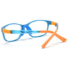 Peekaboo silicone square glasses for kids boy clear lens tr90 blue pink girl optical glasses frame for children ultraligt