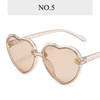 Fashion Brand Heart Kids Sunglasses 2024 New Children Cute Pink Cartoon Bee Sun Glasses Girls Boys Baby Gradient Eyewear