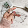 Transparent Computer Glasses Frame Women Men Anti Blue Light square Eyewear Blocking Glasses Optical Spectacle Eyeglass