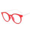 2020 new round frame anti blue light glasses Plain glasses children radiation protection for kid Computer phone Online course