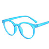 2020 new round frame anti blue light glasses Plain glasses children radiation protection for kid Computer phone Online course