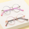 Anti-blue Light Glasses for Kids Boys Girls Classic Metal Frame Computer Goggles Eye Protection Optical Eyeglasses Nerd Eyewear