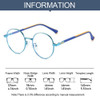 Anti-blue Light Glasses for Kids Boys Girls Classic Metal Frame Computer Goggles Eye Protection Optical Eyeglasses Nerd Eyewear