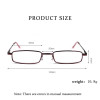 Elegant Reading Glasses Metal Frame Ultra-thin Men Women Reading Glasses Portable Mini Reading Presbyopia Eyeglasses with Box