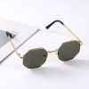 Fashion Boys Girls Octagon Metal Sunglasses Polygon Trend Children's Sun Glasses Kids Outdoor UV400 Eyewear