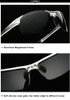 AORON Driving Polarized Sunglasses Men Aluminum Magnesium Frame Sport Sun Glasses Driver Retro Goggles Sunglass UV400 Anti-Glare